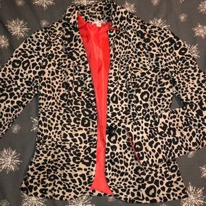 Leopard Print Blazer